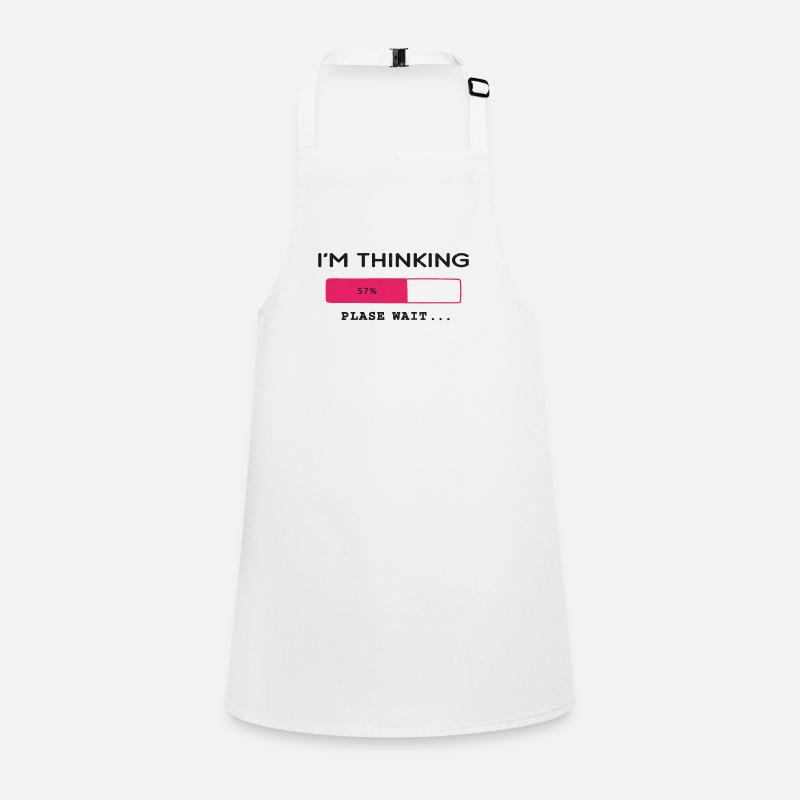 I'm thinking, please wait, Progress bar Children's Apron