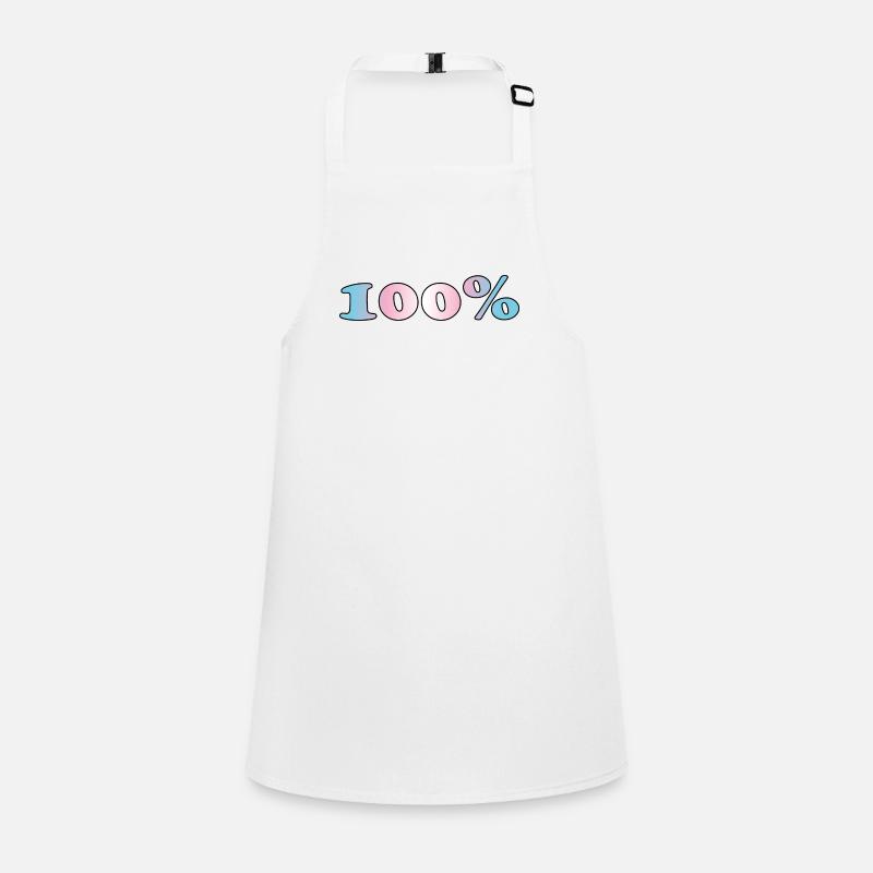 100 Prozent trans Schürze für Kinder