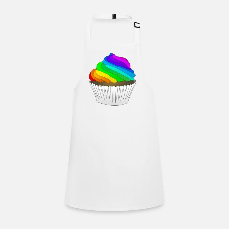 rainbow sun clouds weather rainbow sun cloud76 Children's Apron