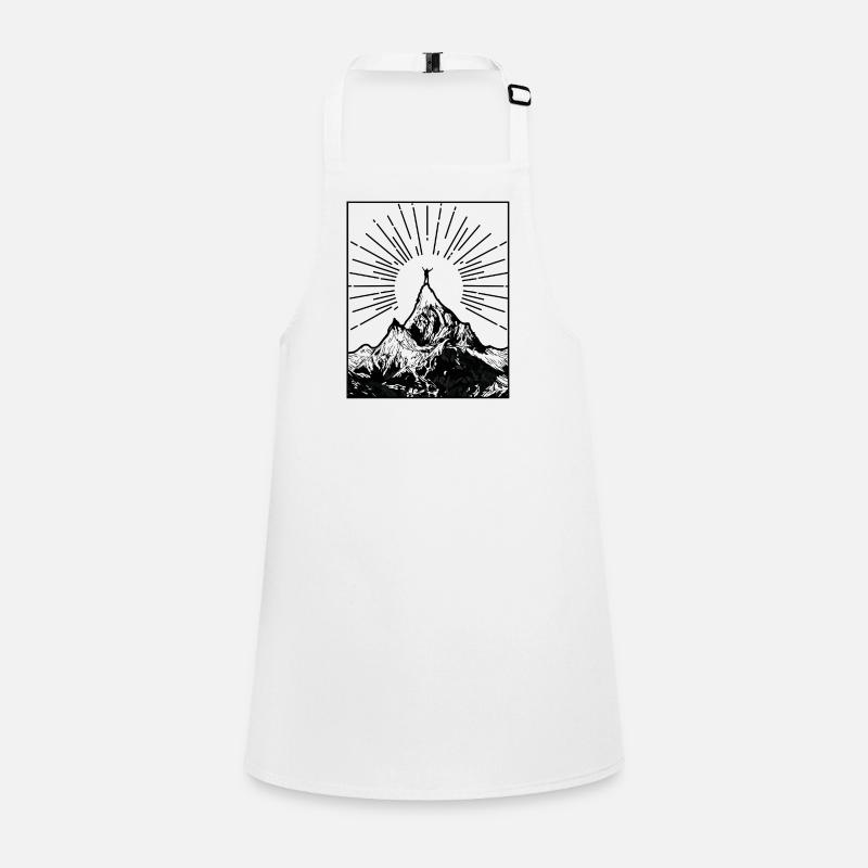 HIKING hiking mountain gift - Children's Apron - white