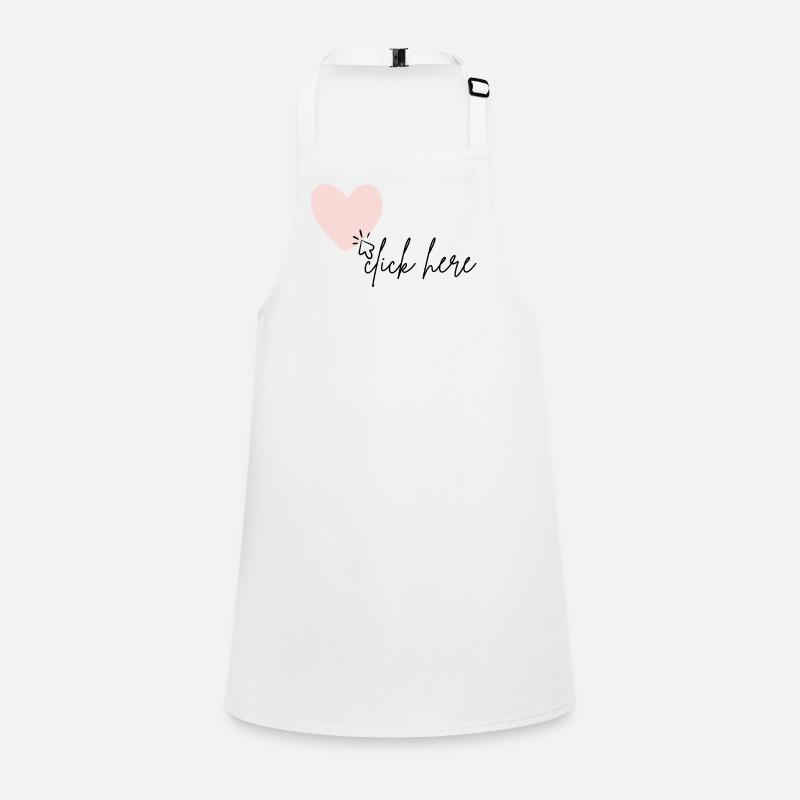 click here for my heart Children's Apron