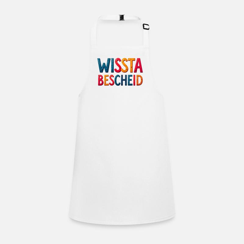 Colored 3D Type Art Metal Look Children's Apron