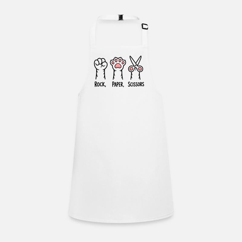 Pierre, papier, ciseaux - T-shirt chat drôle Tablier Enfant