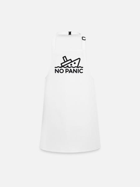 No Panic - Children's Apron - white - Front