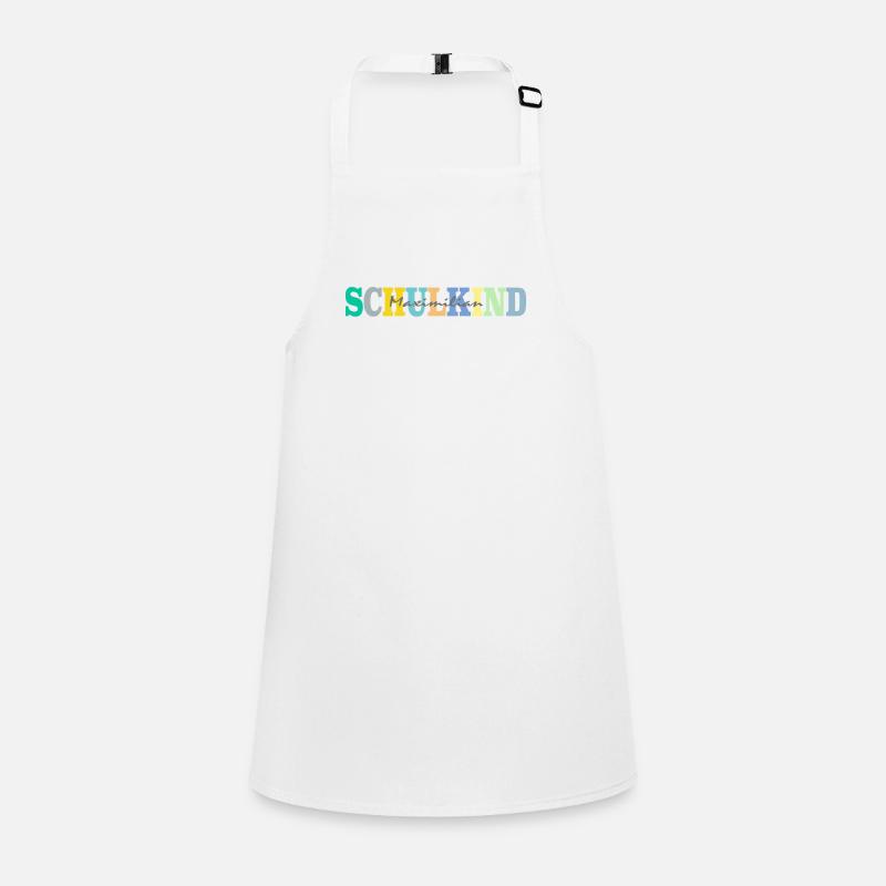 Schulkind mit Maximilian Schürze für Kinder