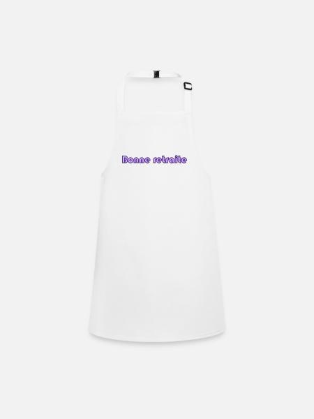 RETIREMENT. RETIREMENT. RETIRED. RETIREMENT - Children's Apron - white - Front