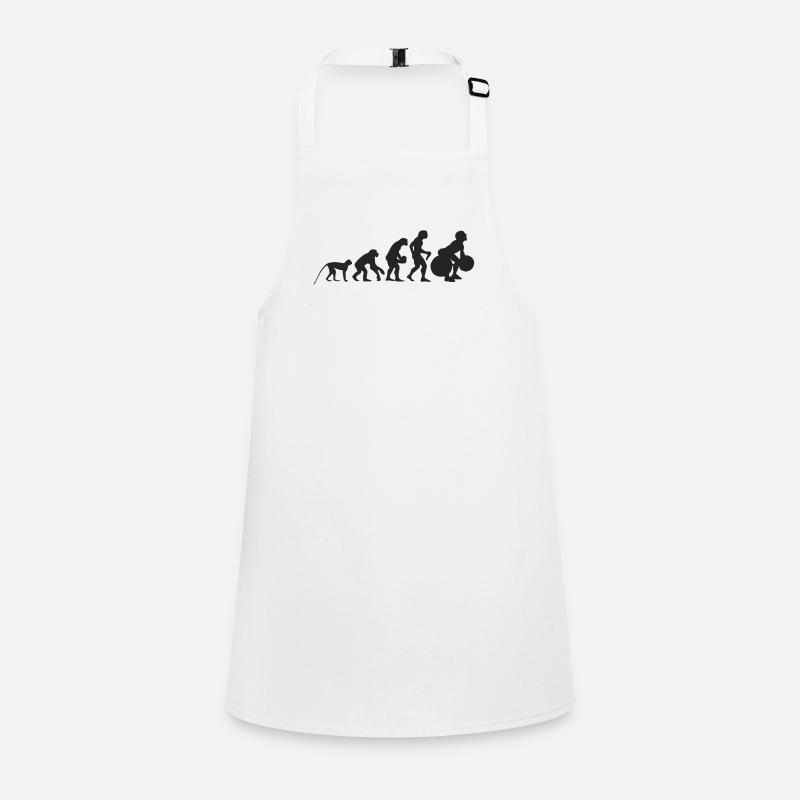 Evolution of weight lifting Children's Apron