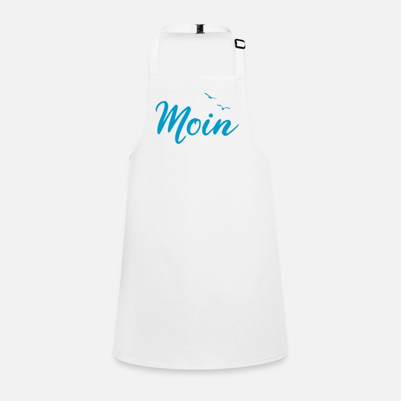 Moin - Spruch Design Geschenk Schürze für Kinder
