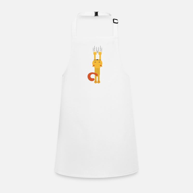 Scratching Kitty Funny Cat Gift Idea Children's Apron