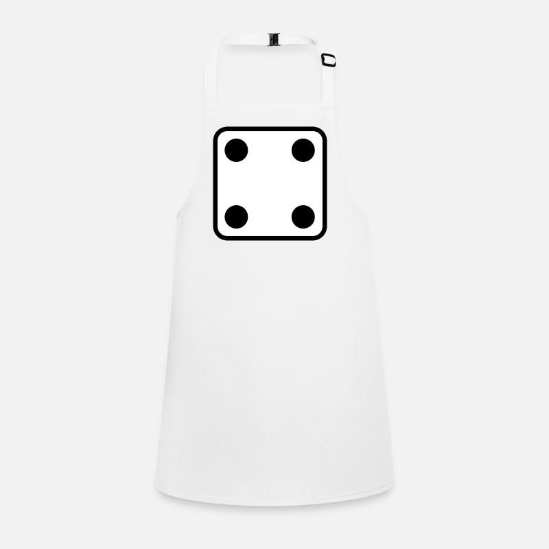 Idée cadeau de jeu de dés numéro 4 de dés Tablier Enfant