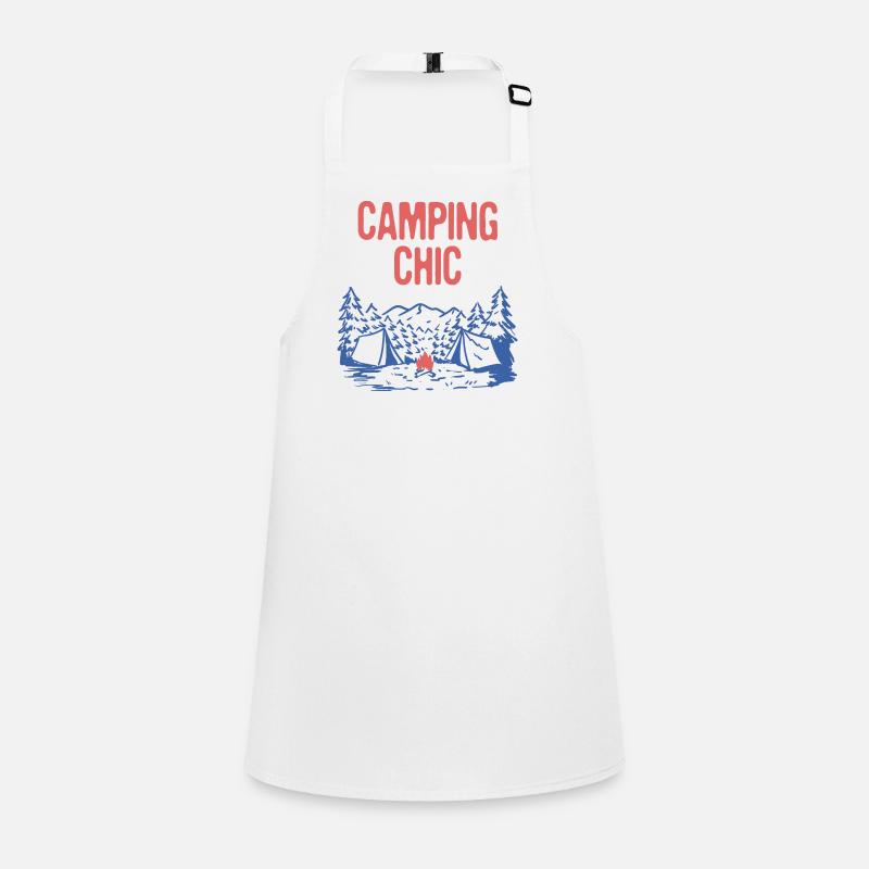 Camping Chic Summer Camper Tropical Camp Couples Children's Apron