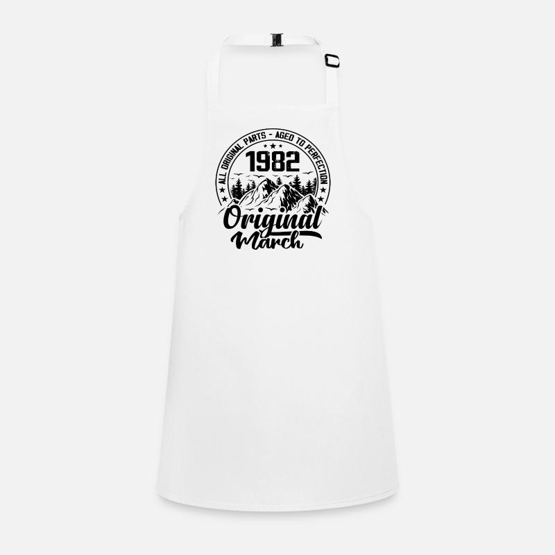 1982 March Original: 42 Years Anniversary Gift Children's Apron