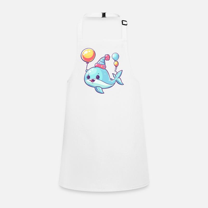 Whale Birthday Comic Children's Apron