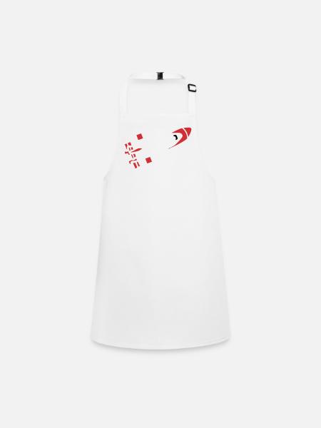 Abstract Rocket Silhouette - Children's Apron - white - Front