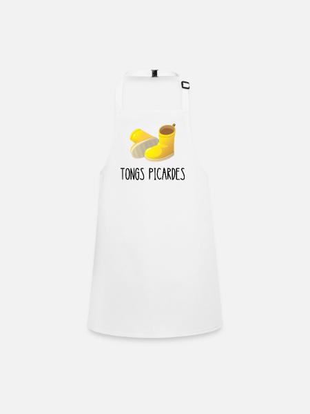 tongs picardes - Tablier Enfant - blanc - Devant
