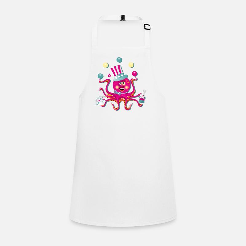 Octopus circus juggler funny Children's Apron