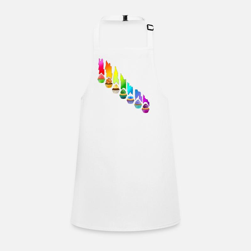 Regenbogen Cupcake Schürze für Kinder