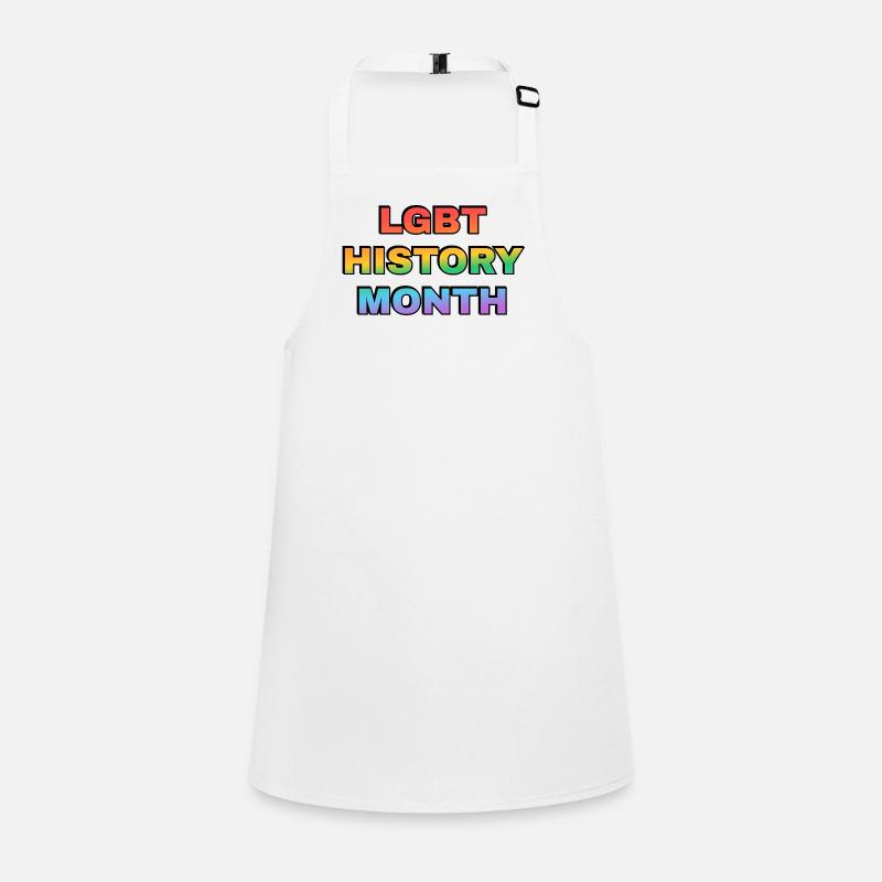 Texte du Gradient Rainbow du Mois de l’Histoire LGBT Tablier Enfant