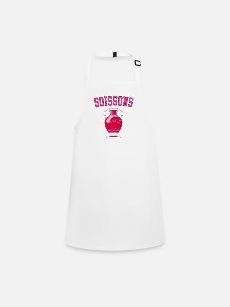 Soissons vase - pink - - Tablier Enfant - blanc - Devant