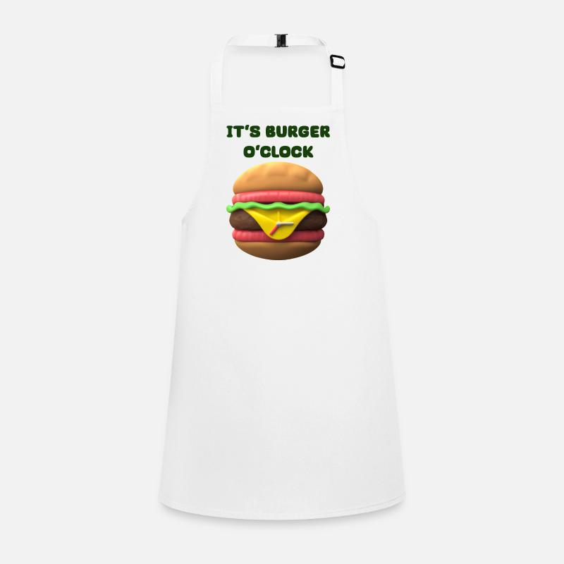 IT‘S BURGER O‘CLOCK Schürze für Kinder