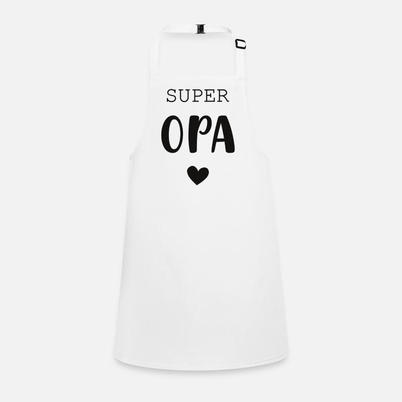 Super Opa mit Herz Schürze für Kinder