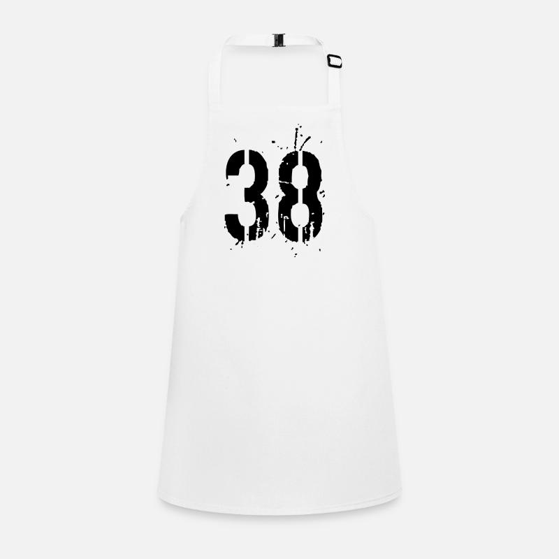 38 Nummer 38 Schürze für Kinder