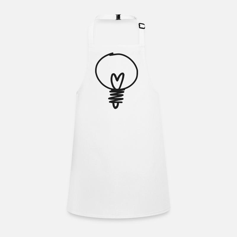 Hand Drawn Light Bulb Sketch Children's Apron
