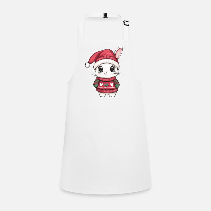 Bande dessinée de Noël Bunny Tablier Enfant