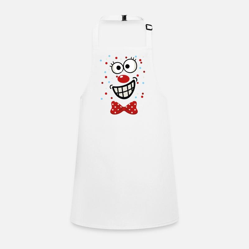 Fröhlicher Polka-Dot Clown Schürze für Kinder