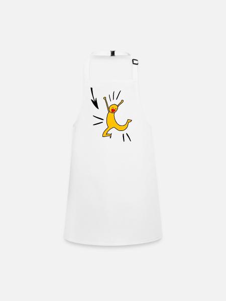 Joie jaune - Tablier Enfant - blanc - Devant