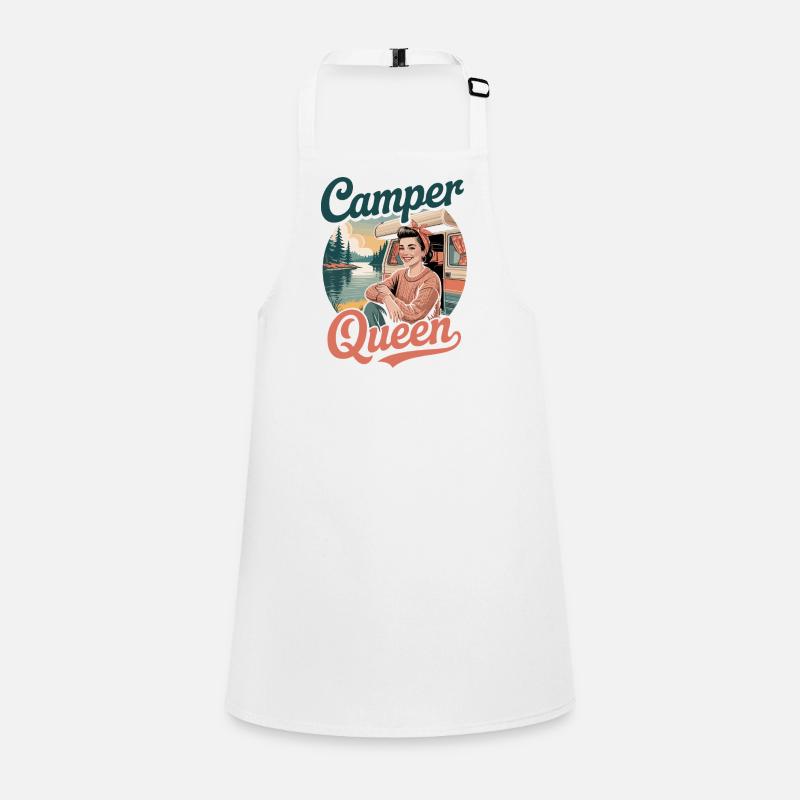 Camper Queen Retro Camping Children's Apron