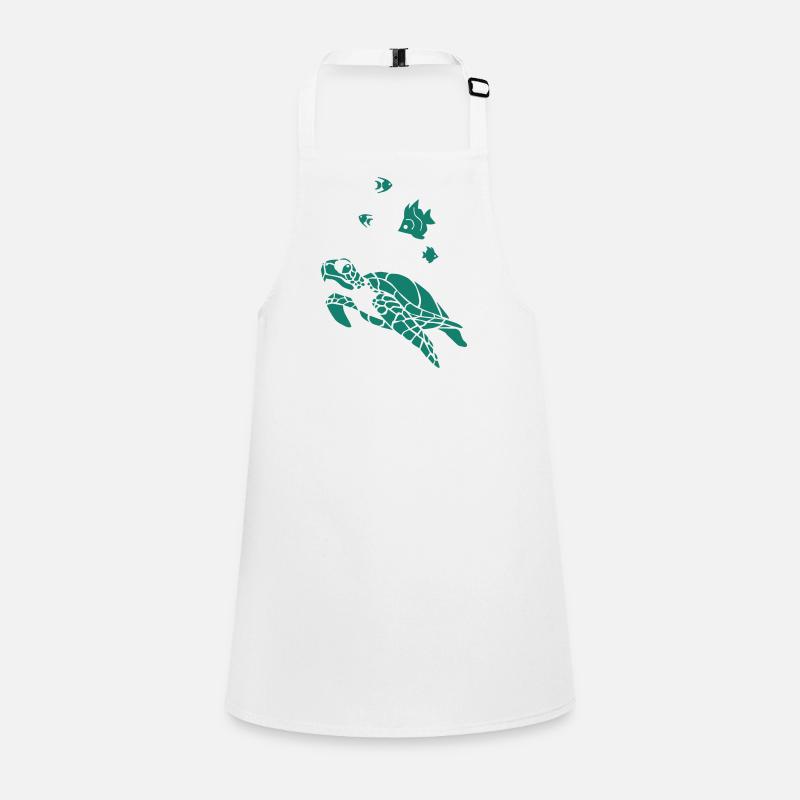 Tortue et Flag fish Tablier Enfant
