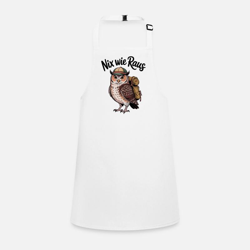 Forest adventurer owl hiker Children's Apron