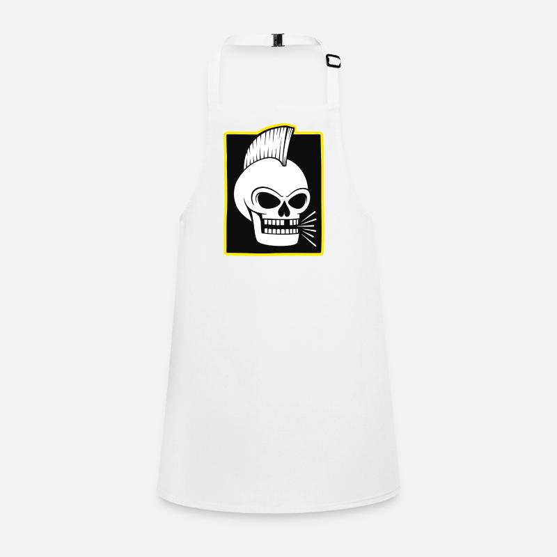 Punk Rock Skull With Mohawk Children's Apron