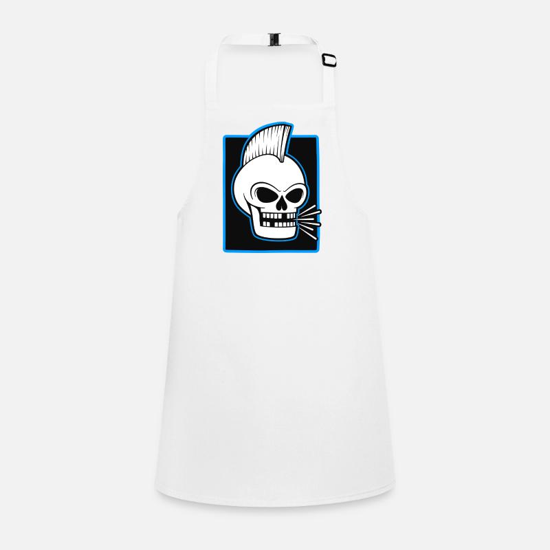 Skull Mohawk Punk Graphic Children's Apron