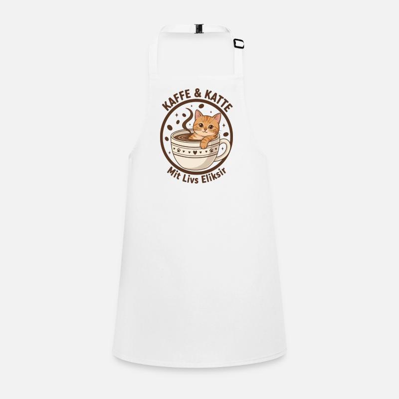 Coffee Cat in Cup: Purr Elixir Children's Apron