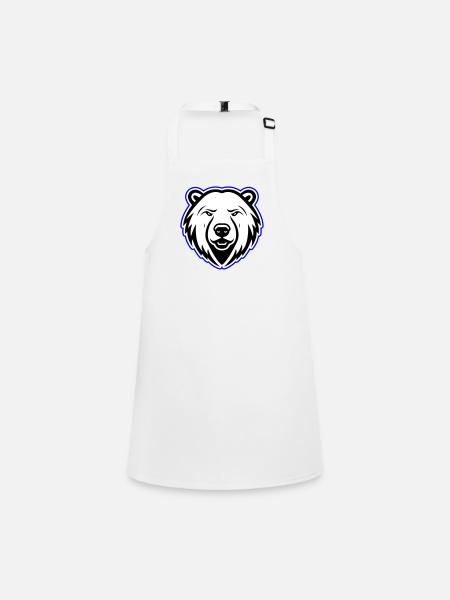 Tête d’ours polaire Ours polaire - Tablier Enfant - blanc - Devant