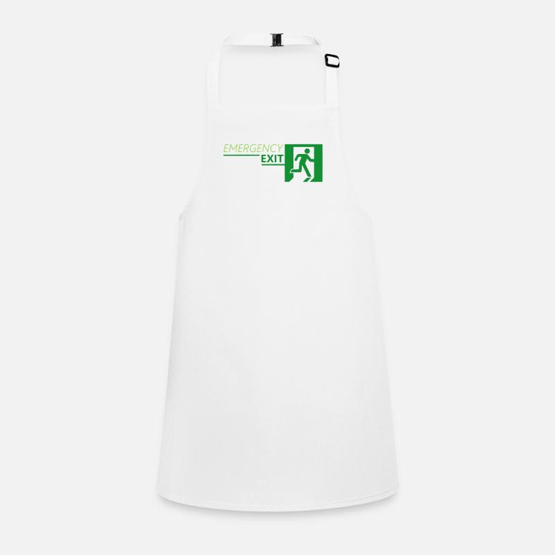 Emergency EXIT Classic Green Children's Apron