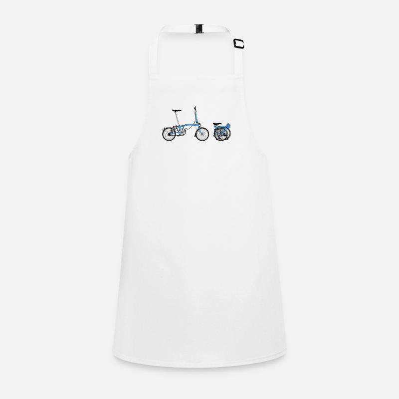 Brompton Bike - Children's Apron - white