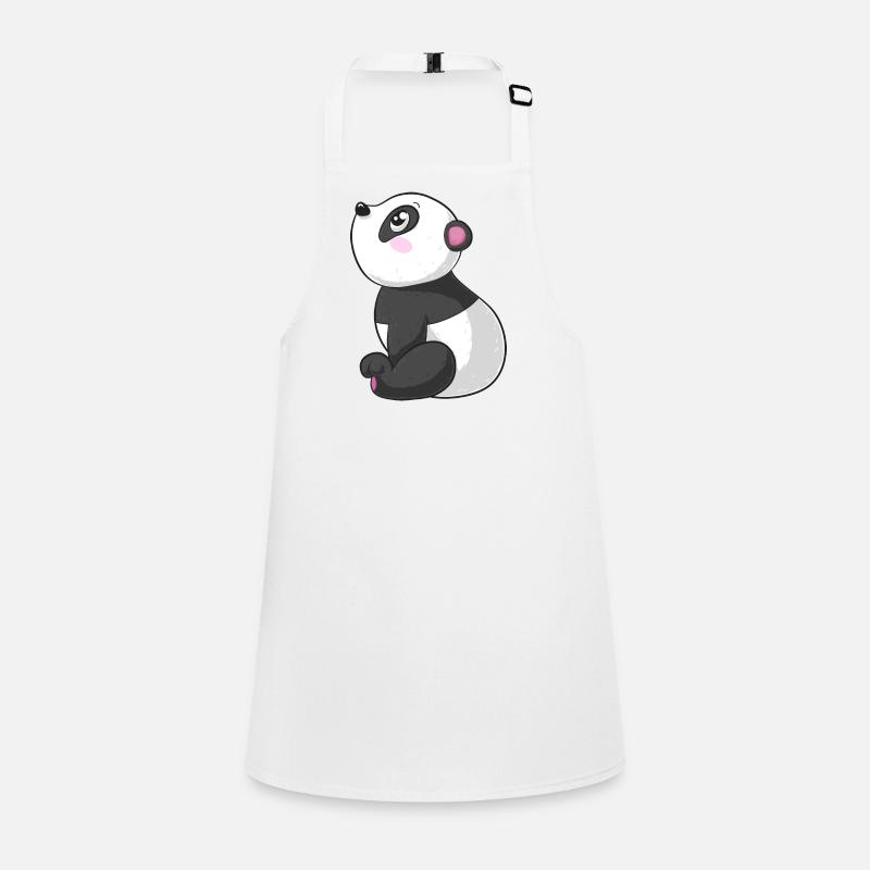 Dreaming cartoon panda Children's Apron