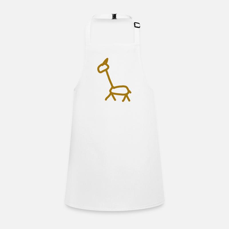 girafe - Tablier Enfant - blanc