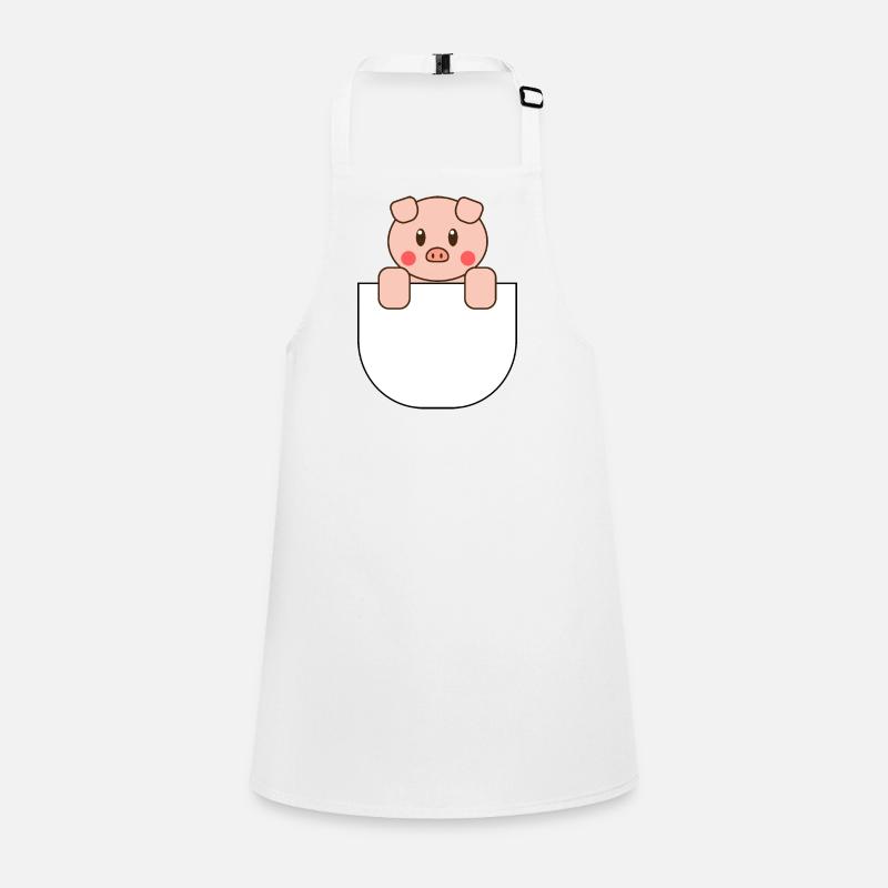 Süßes Tasche Schweinchen Geschenkidee Schürze für Kinder