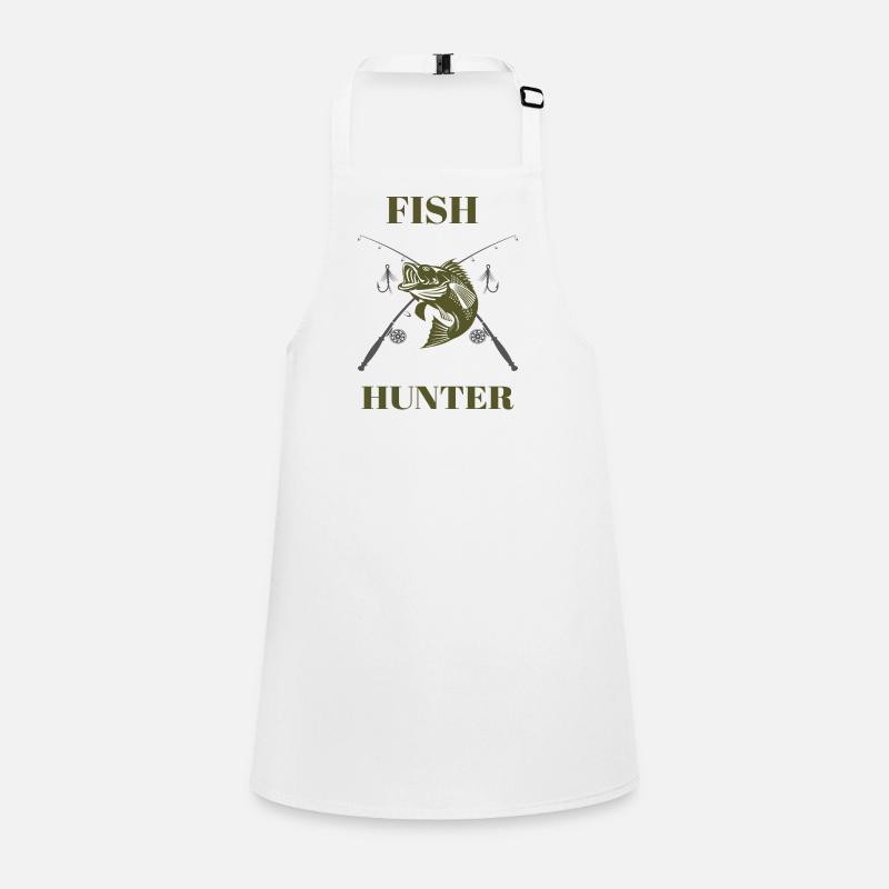 Fish Hunter Tshirt Angler Gift Children's Apron