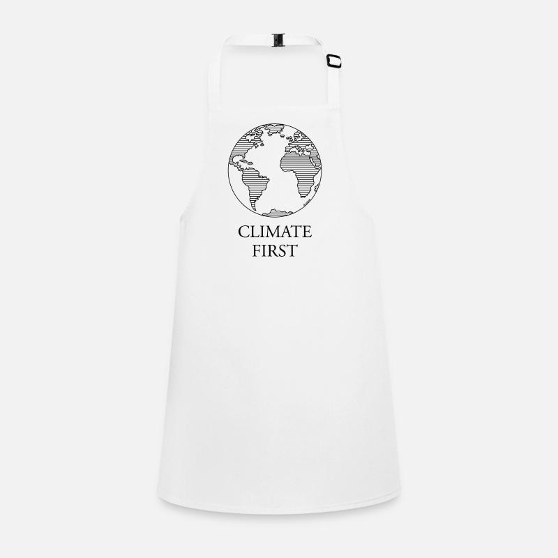 Climate First / Earth (Climate Change / Black) Children's Apron