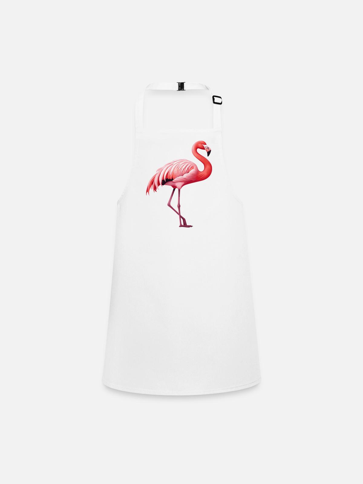 Flamant - Tablier Enfant - blanc - Devant