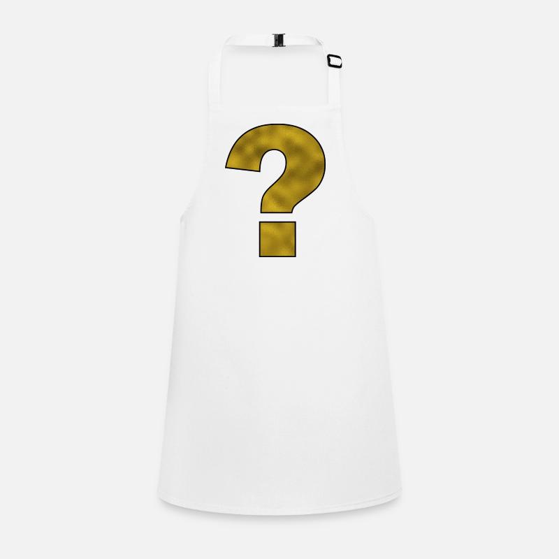 Punctuation Mark Question Mark Gold Children's Apron