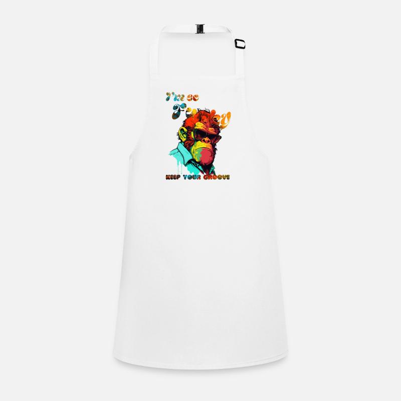 I'm so Funky. Keep your groove. Gorilla Children's Apron