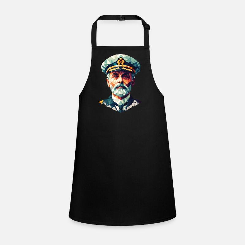 Portrait Capitaine Edward Smith Art Polygone Tablier Enfant