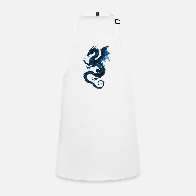 Celestial Dragon – Starry Cosmic Beast Illustratio Children's Apron