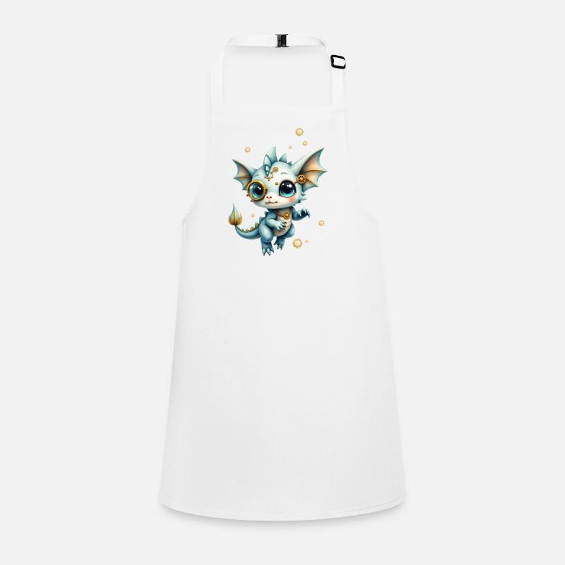 Steampunk Drache mit Lupe Schürze für Kinder